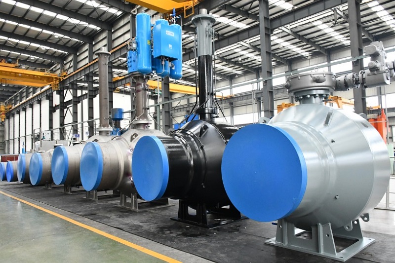 四川飛球DN1200大口徑全焊球閥整裝待發